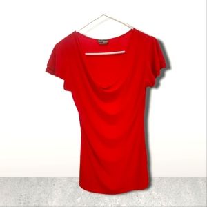 Rachel Rachel Roy slouch front short sleeve blouse